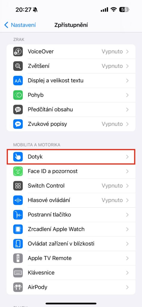 Návod jak vypnout vibrace na iPhone