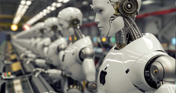 Apple robot v továrně