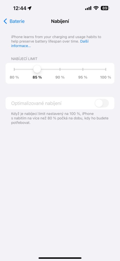 Výdrž baterie iPhone