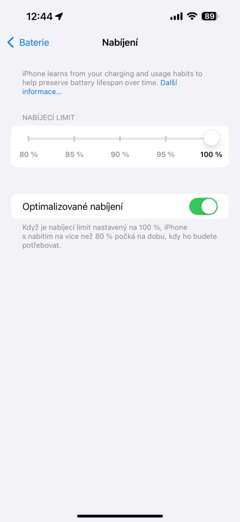 Výdrž baterie iPhone