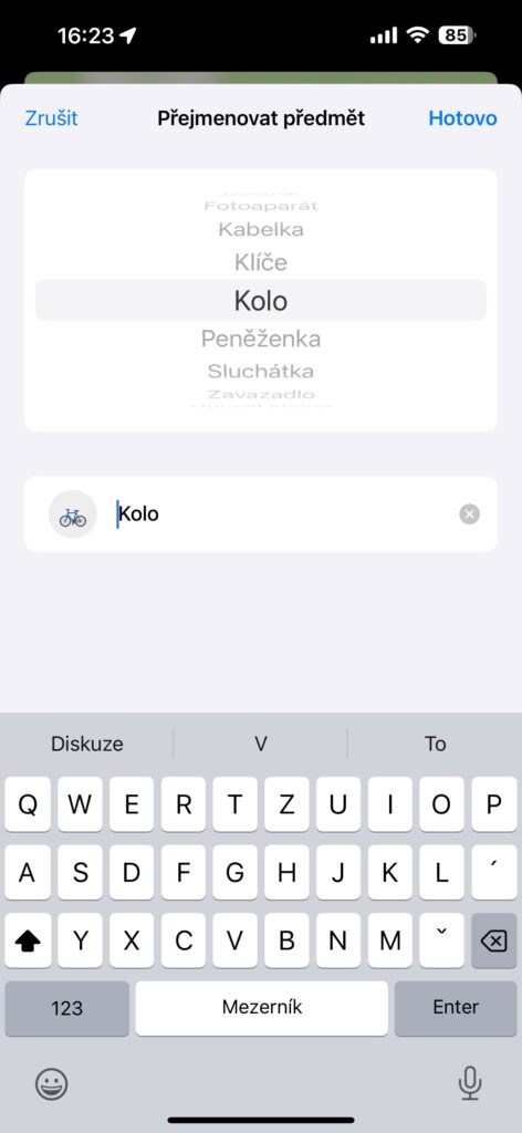 O2 Tag, aplikace Najít